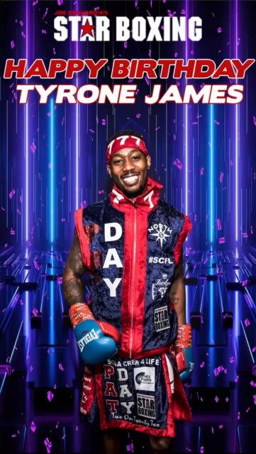 Wishing Undefeated NBA Middleweight Continental Champion Tyrone “Pretty Boy” James [@thisguydaffy] a #HappyBirthday from all of us at Star Boxing! 🎂⭐️🥊