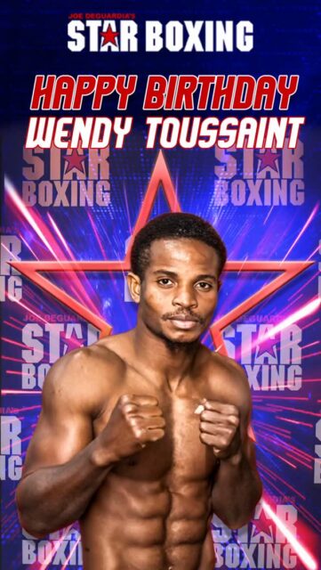 🎂 Wishing IBF USBA Junior Middleweight Champion Wendy “The Haitian Fire” Toussaint a #HappyBirthday from all of us at Star Boxing! 

🚨 Surprise birthday announcement: Wendy makes his return to the ring to defend his IBF USBA Junior Middleweight Championship at #RockinFights54 on June 27 at The Paramount! Wendy recently fought 10 rounds at the world’s most famous arena, Madison Square Garden, earlier this year in January.