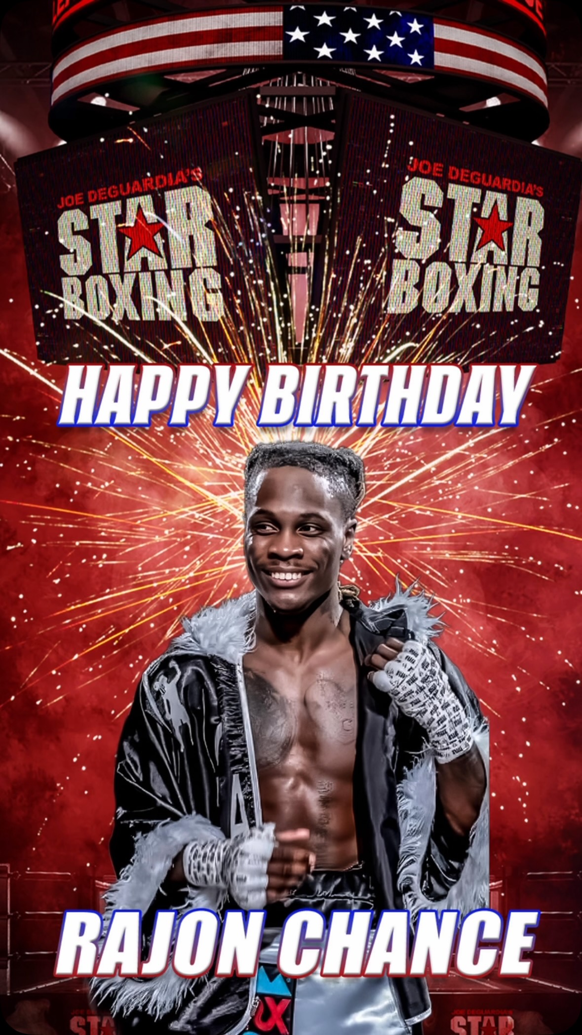 🎂🎈 Wishing our ABF Champion & NBA Continental Champion @rajonchance a #HappyBirthday from all of us at Star Boxing! ⭐️🥊
