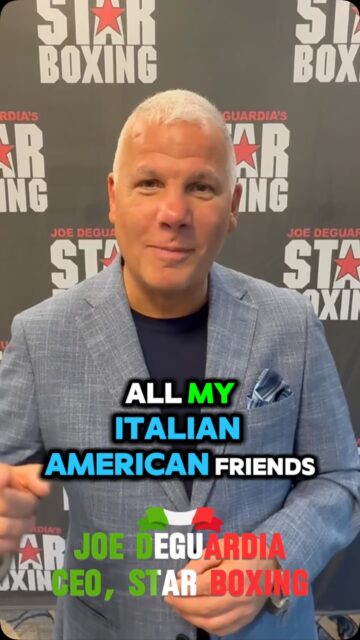 Happy Columbus Day from Joe DeGuardia and the Star Boxing Family! 

Let’s recognize the Italian Americans who have contributed to much to American history … including many from the boxing community! 

🇮🇹 🥊 🇺🇸